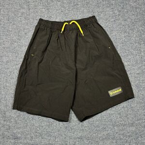 Spikeball Athletic Board Shorts Black Yellow Beach Womens Medium Water Resistant
